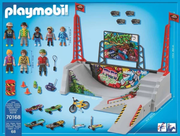 Playmobil - Skatepark city action (70168)