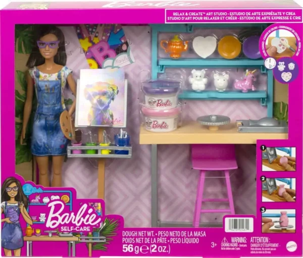 Barbie Relax & Create Kunststudio - Speelfigurenset