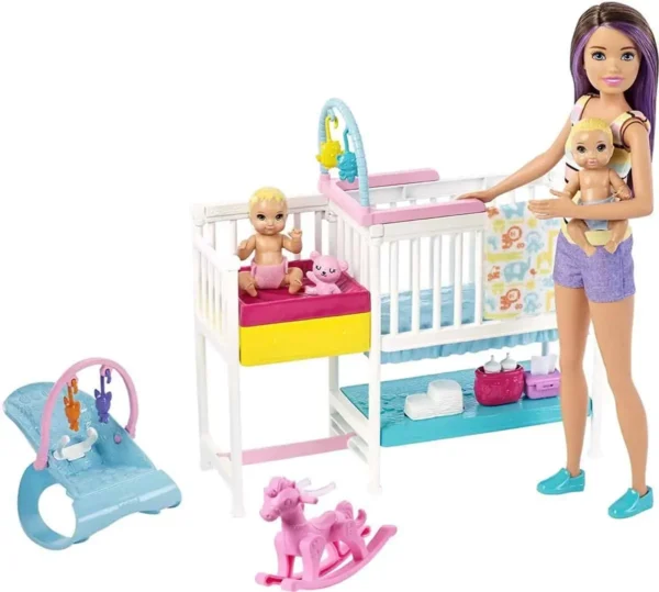 1200x1077 Barbie Skipper - Oppas Kinderspeelkamerspeelset