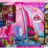 Barbie Kampeerspeelset met 2 Poppen en 2 Dierenvriendjes - Speelfigurenset