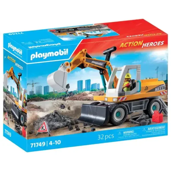 PLAYMOBIL Action Heroes Grote graafmachine 71749