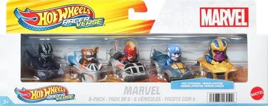 Hot Wheels Racer Verse Marvel 5-Pack