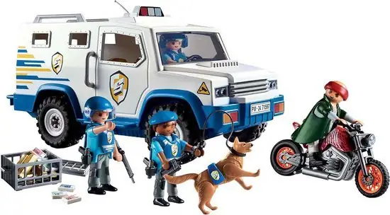 550x304 PLAYMOBIL Action Heroes 50YR Geldtransport - 71597