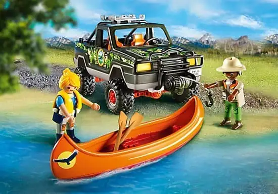 Playmobil Pickup en Kano 4x4 - 5558