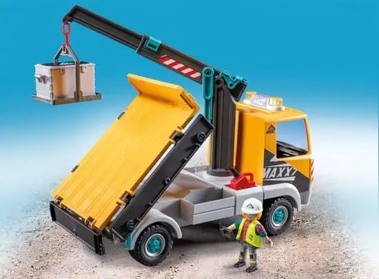 550x406 (1) PLAYMOBIL Action Heroes Vrachtwagen met kraan 71750