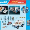 550x414 (1) PLAYMOBIL Action Heroes 50YR Geldtransport - 71597