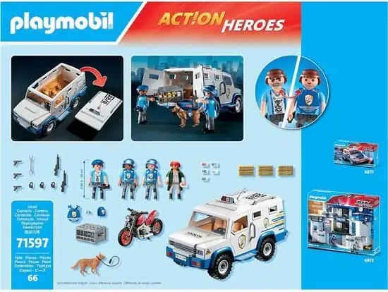 550x414 (1) PLAYMOBIL Action Heroes 50YR Geldtransport - 71597