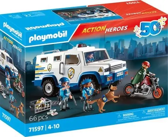 550x448 PLAYMOBIL Action Heroes 50YR Geldtransport - 71597