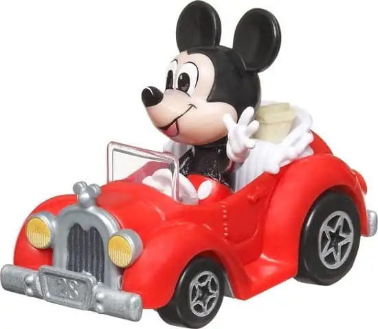 Hot Wheels RacerVerse - 4 metalen auto's met Disney bestuurder - Speelgoedvoertuig
