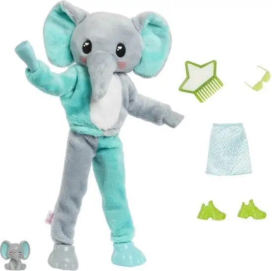 Barbie Cutie Reveal Jungle - Barbiepop - Olifant