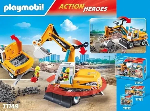 PLAYMOBIL Action Heroes Grote graafmachine 71749