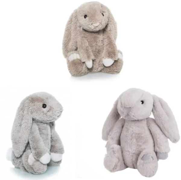 1200x1191 Knuffel Konijn Knuffeltje Konijntje 32cm Baby perfect Grey/Grijs