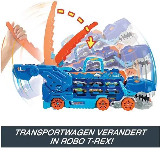 Hot Wheels - City Ultieme Dino Hauler Vrachtwagen - 1:64 - Speelgoedvoertuig