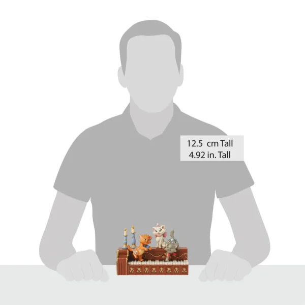 Disney traditions Paws at Play (Aristocats Kittens on Piano Figurine)