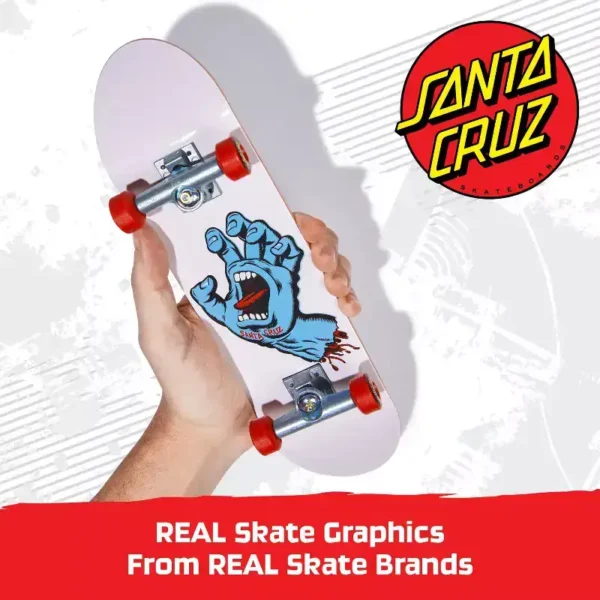 Tech Deck - Santa Cruz Handboard authentieke miniskateboard - alleen voor gebruik met de hand