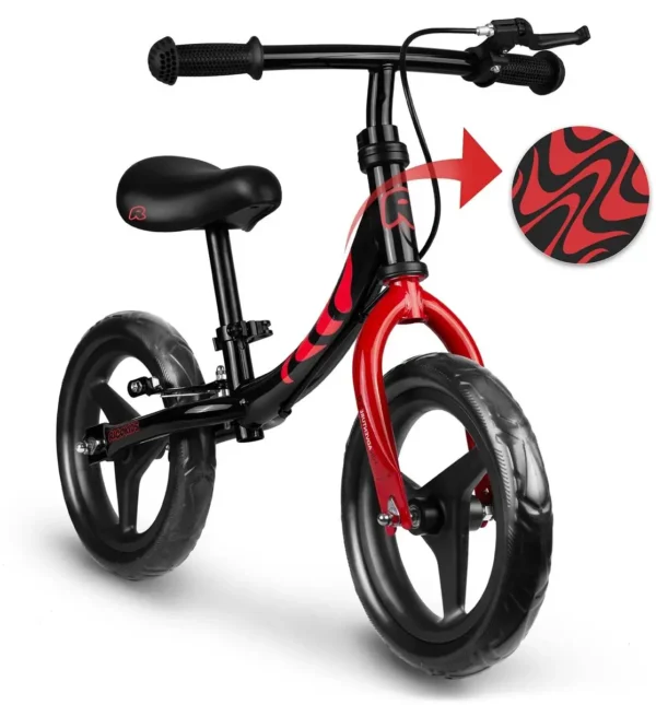 Loopfiets voor Kinderen Fun Adventure Zwart Rood