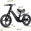 Loopfiets voor Kinderen Fun Adventure Blackedition