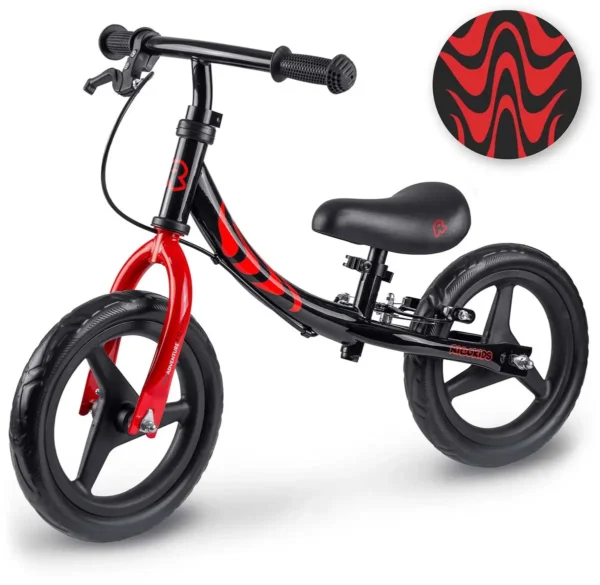 Loopfiets voor Kinderen Fun Adventure Zwart Rood