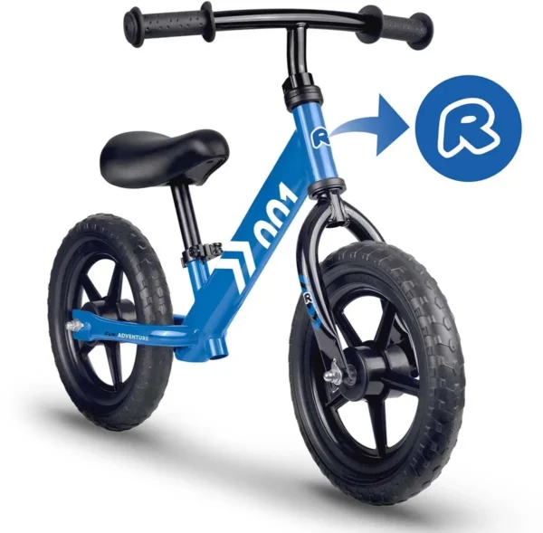 1200x1177 Loopfiets voor Kinderen kids Fun Adventure Blauw Zwart