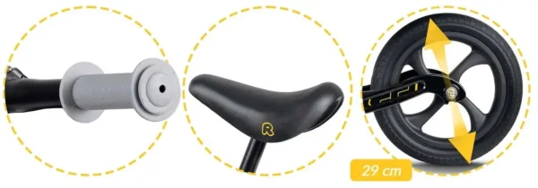 Loopfiets voor Kinderen Fun Adventure Blackedition