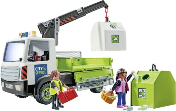 1200x755 PLAYMOBIL City Action Glasbak ophaaldienst - 71431