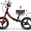 Loopfiets voor Kinderen Fun Adventure Zwart Rood