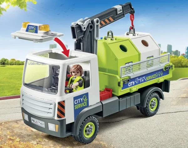 1200x945 PLAYMOBIL City Action Glasbak ophaaldienst - 71431