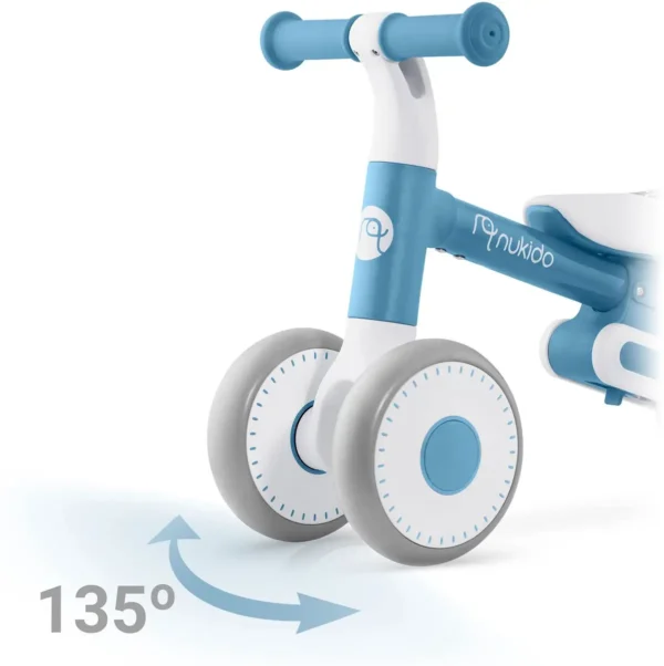 Kinderloopfiets NK-603 – Licht, Veilig en Verstelbaar BabyBlauw