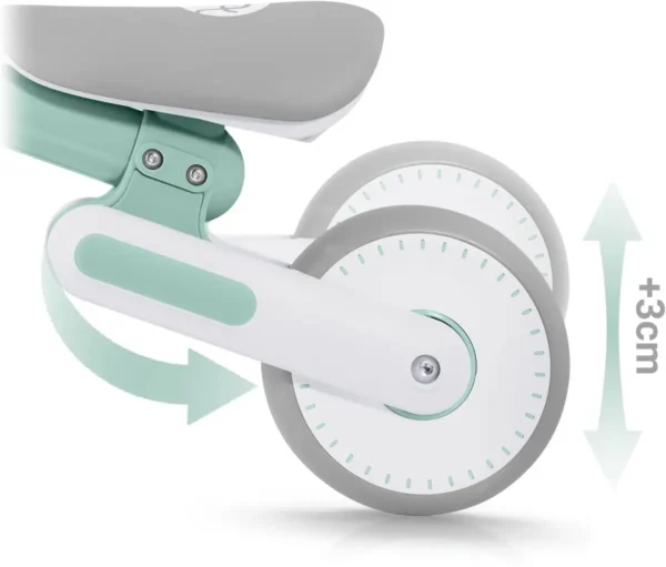 1200x1022 Kinderloopfiets NK-603 – Licht, Veilig en Verstelbaar MintGroen