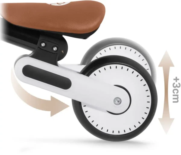 Kinderloopfiets NK-603 – Licht, Veilig en Verstelbaar Zwart Wit