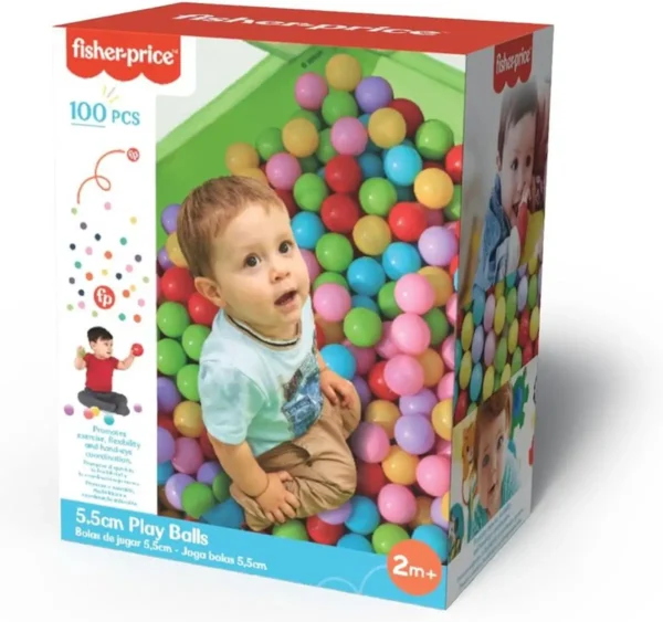 Fisher-Price - 100 Ballen - Ballenbak Ballen of Zwembad - Veilig Speelgoed voor Ballenbak
