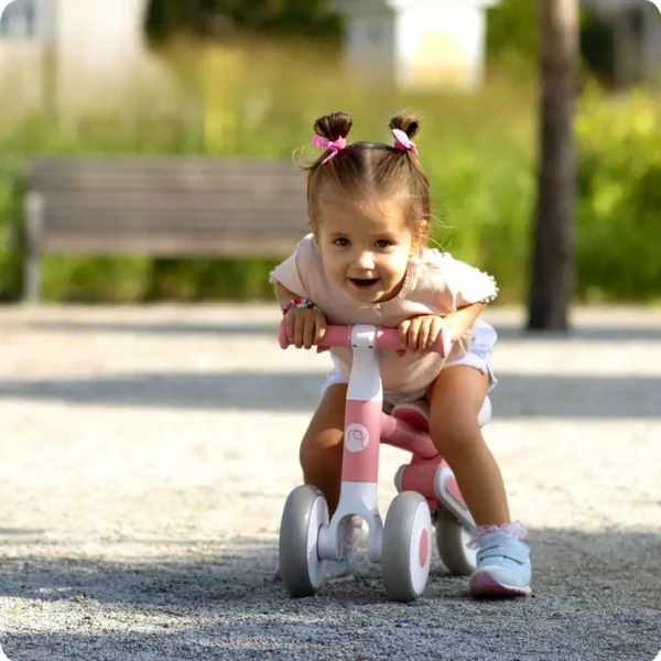 Kinderloopfiets NK-603 – Licht, Veilig en Verstelbaar BabyRoze