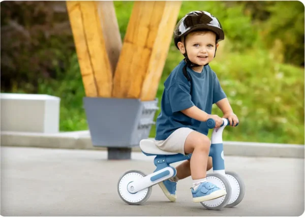 Kinderloopfiets NK-603 – Licht, Veilig en Verstelbaar BabyBlauw