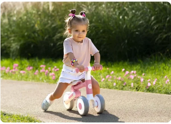 Kinderloopfiets NK-603 – Licht, Veilig en Verstelbaar BabyRoze
