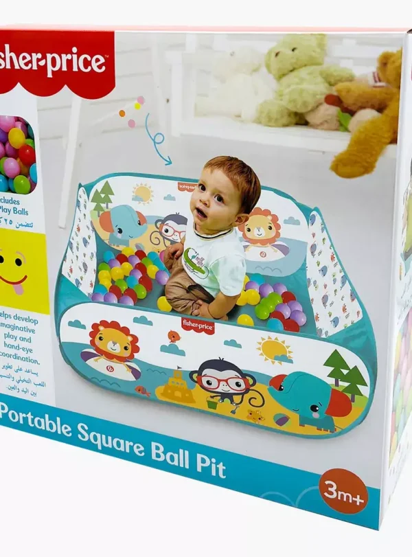 Fisher-Price Ballenbak met 25 veelkleurige ballen.