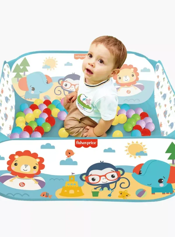 Fisher-Price Ballenbak met 25 veelkleurige ballen.