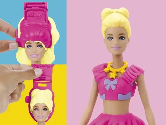 Play-Doh-set Barbie Ruffles & Bows - boetseerklei - met pop