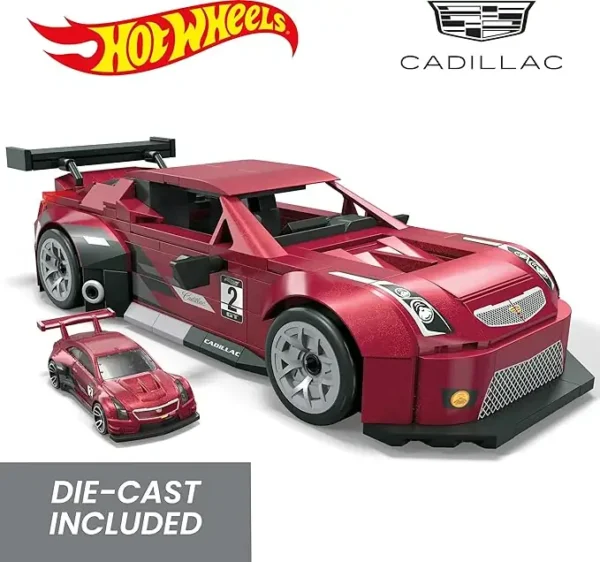 81QpBKlwd6L._AC_SX679_ MEGA Hot Wheels Cadillac ATS-V R - Constructiespeelgoed