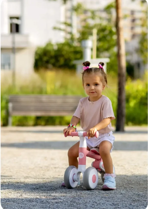 Kinderloopfiets NK-603 – Licht, Veilig en Verstelbaar BabyRoze