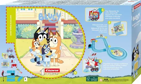 f001-166718 Carrera FIRST Racebaan - First - Bluey vs. Bingo - 2,9m