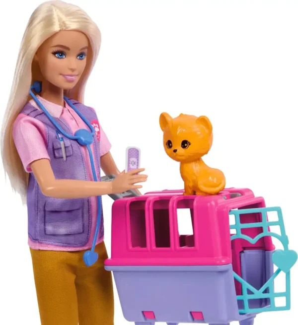 Barbie Pop Dierenredder met dierenaccessoires HRG50