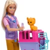Barbie Pop Dierenredder met dierenaccessoires HRG50