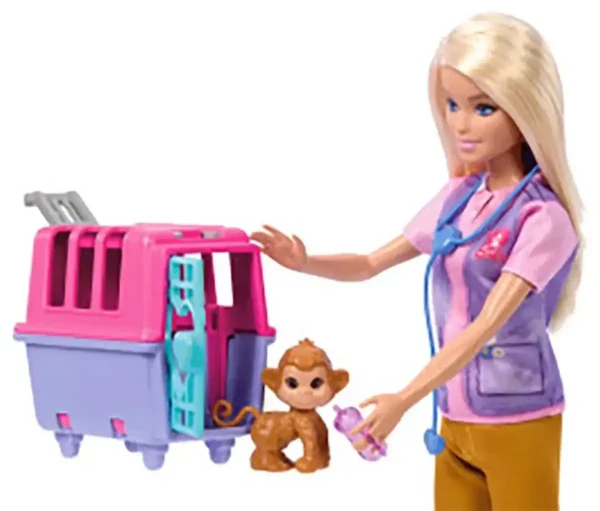 Barbie Pop Dierenredder met dierenaccessoires HRG50