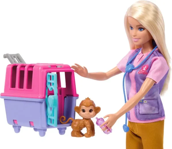 Barbie Pop Dierenredder met dierenaccessoires HRG50