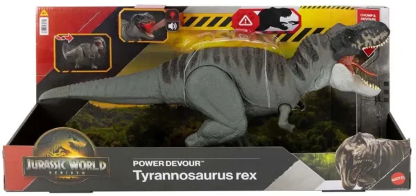 Jurassic World Rebirth Grote Verslinder Tyrannosaurus Rex - Met constante bijtbewegingen en licht en geluid