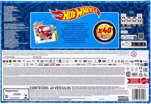 1200x833 Hot Wheels 40 stuks, set van 40, schaal 1:64 speelgoedracewagens, reddingsvoertuigen of vrachtwagens