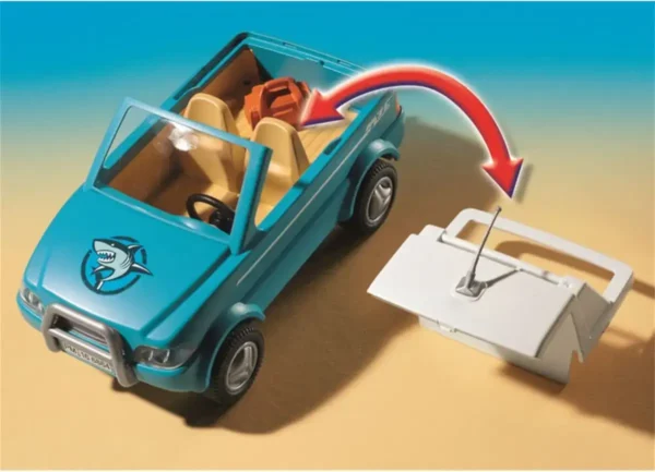 PLAYMOBIL Family Fun Surfer Pickup met Speedboot 71589
