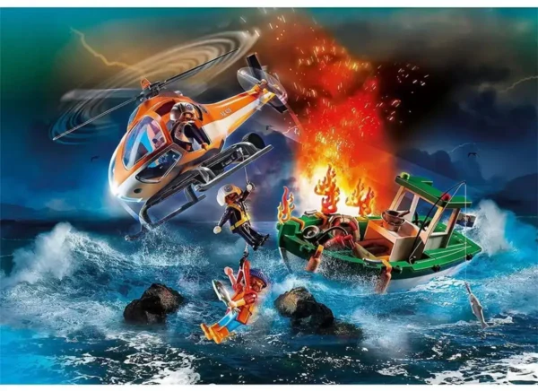 1200x872 (1) Playmobil 70491 Rescue Action Coastal Fire Mission