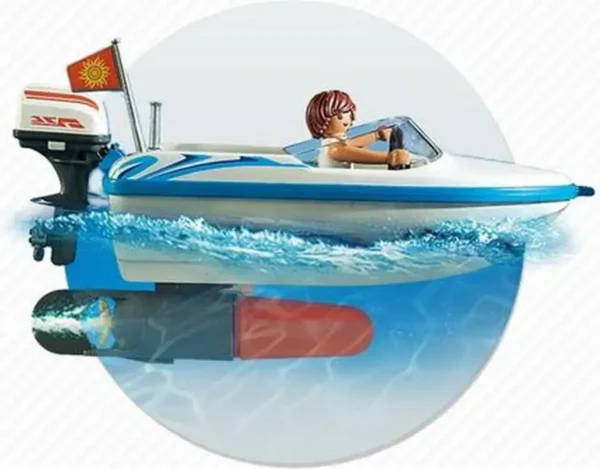 PLAYMOBIL Family Fun Surfer Pickup met Speedboot 71589