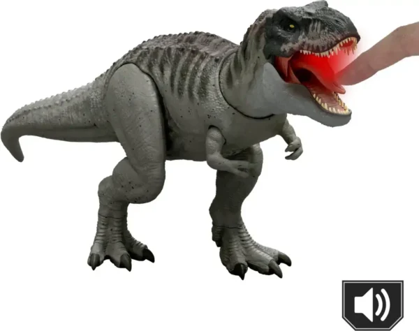 Jurassic World Rebirth Grote Verslinder Tyrannosaurus Rex - Met constante bijtbewegingen en licht en geluid